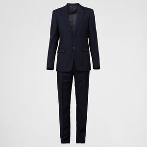 PRADA MEN'S SINGLE BREASTED WOOL SUIT NAVY 48R
